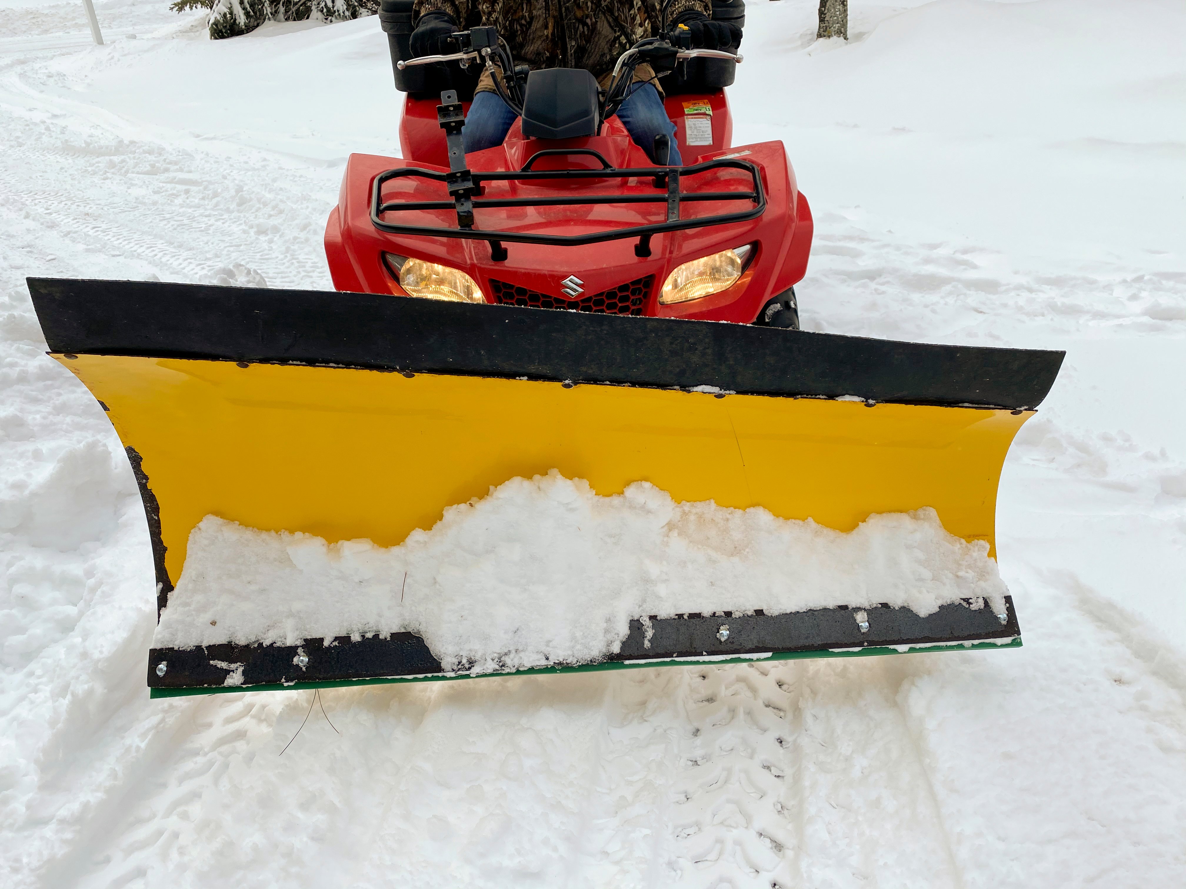 Tundra Tamer plow blade installed