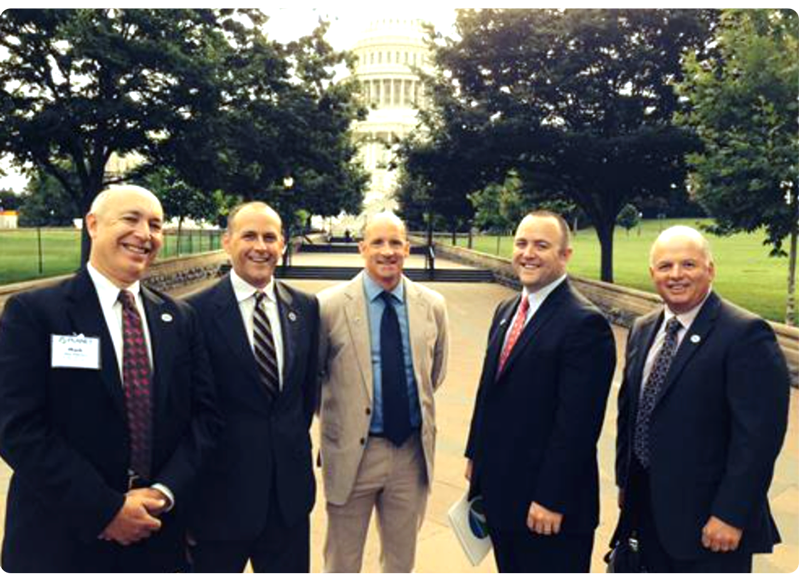 Mark Adamson, Martin Tirado, CAE, Phill Sexton, CSP, Jim Hornung, Jr., CSP, and John O'Connell 